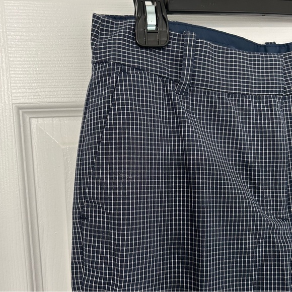 Brooks‎ Brothers Women’s Navy Windowpane Ankle Pants, 6 - Picture 4 of 8